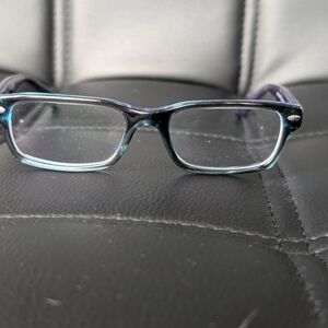 Ray-Ban Black and Blue Frame Glasses
